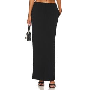 Nbd 'Tia' Black Rayon Maxi Skirt Size M
